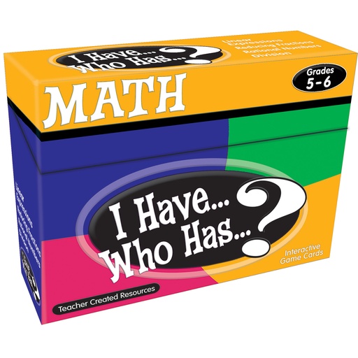 [7834 TCR] I Have, Who Has Math Game Grade 5-6