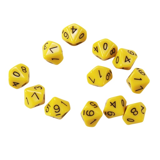 [7340 CTU] 10-Sided Dice Set of 12