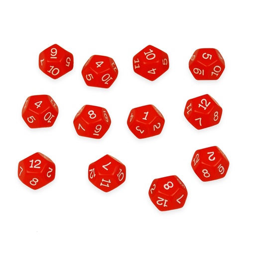 [7341 CTU] 12 Sided Polyhedra Dice Set of 12