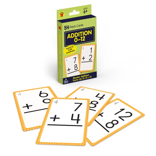 [677118 CD] Addition 0 to 12 Flash Cards 54 Cards