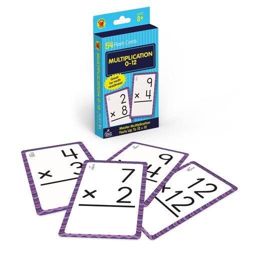 [677436 CD] Multiplication 0 to 12 Flash Cards 54 Cards