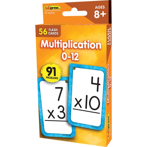 [62035 EP] Multiplication 0-12 Flash Cards