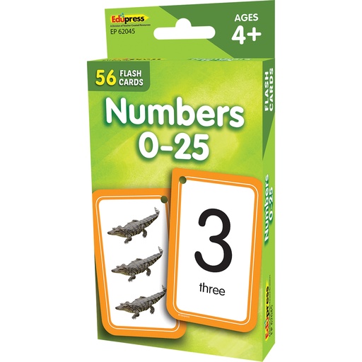 [62045 EP] Numbers 0-25 Flash Cards