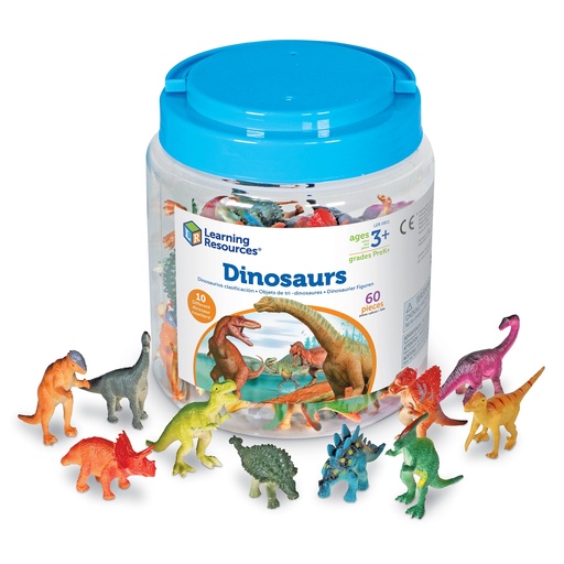 [0811 LER] Dinosaur Counter Set of 60