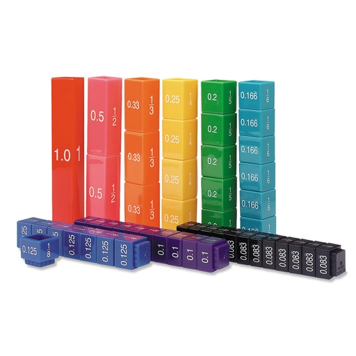 [2509 LER] Fraction Tower® Equivalency Cube Set of 51