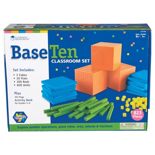 [3552 LER] Brights!® Base Ten Classroom Set