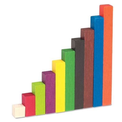 [7514 LER] Cuisenaire® Rods Small Group Set: Wood