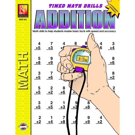 [501 REM] Timed Math Drills: Addition Workbook