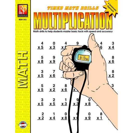 [503 REM] Timed Math Drills: Multiplication Workbook