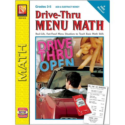 [601B REM] Drive-Thru Menu Math: Add & Subtract Money