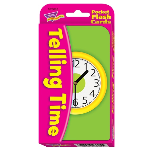 [23015 T] Telling Time Pocket Flash Cards