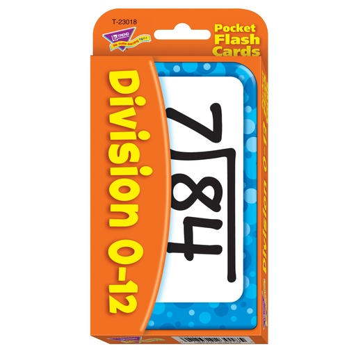 [23018 T] Division 0-12 Pocket Flash Cards