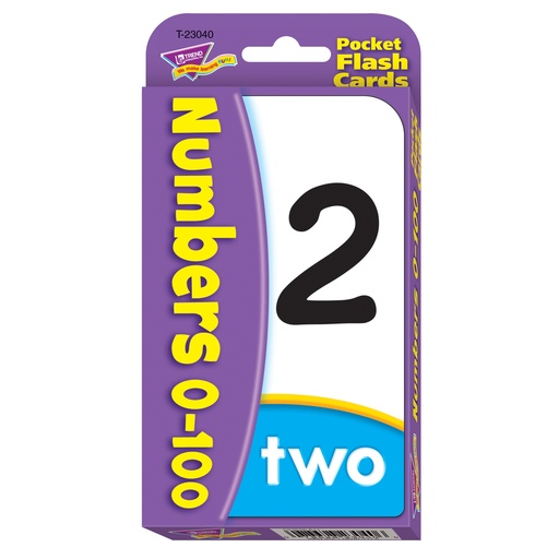 [23040 T] Numbers 0-100 Pocket Flash Cards