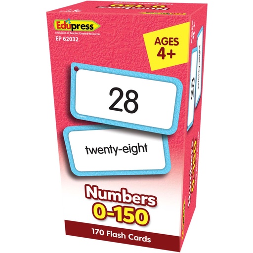 [62032 TCR] Numbers 0-150 Flash Cards