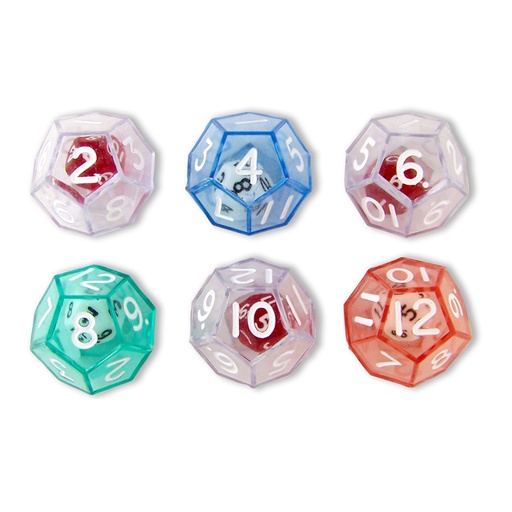 [12620 KOP] 12-Sided Double Dice Set of 6