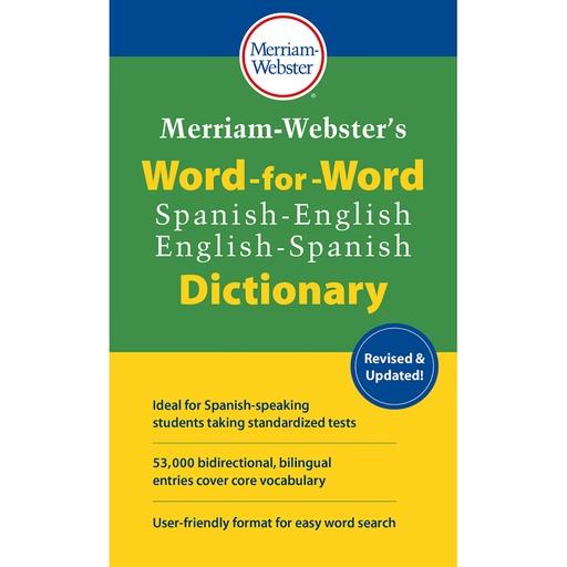 [2994 WEB] Merriam-Webster's Word-for-Word Spanish-English Dictionary