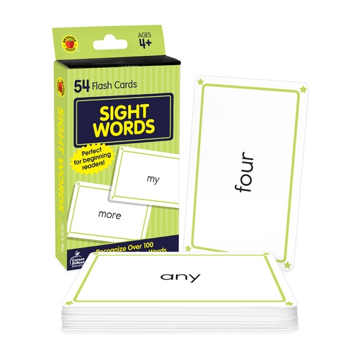 [664709 CD] Sight Words Flash Cards 54 Cards