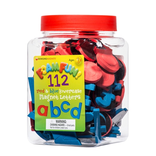 [733103 DOW] Foam Fun Lowercase Red & Blue Magnet Letters