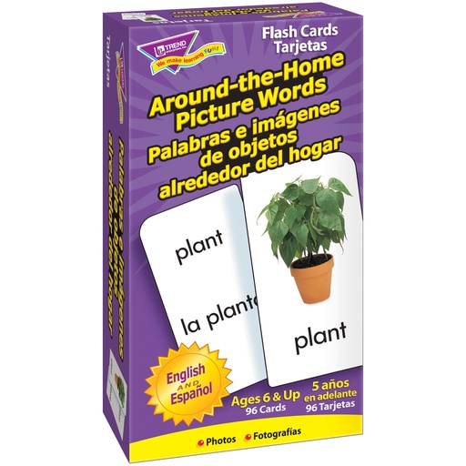 [53015 T] English/Spanish Around-the-Home/Palabras Skill Drill Flash Cards