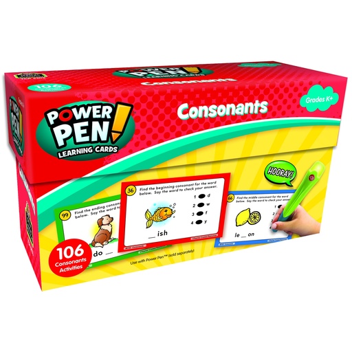 [6103 TCR] Power Pen™ Learning Cards: Consonants