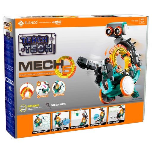 [TTC895 ELE] TEACH TECH™ Mech-5 Mechanical Coding Robot