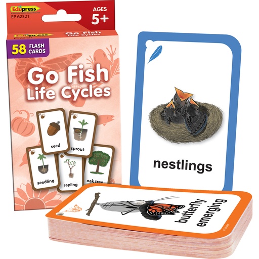 [62321 TCR] Go Fish: Life Cycles Flash Cards