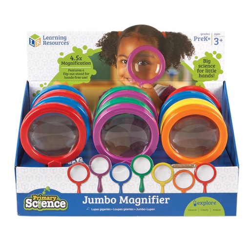 [2775 LER] Primary Science Jumbo Magnifiers Pack of 12