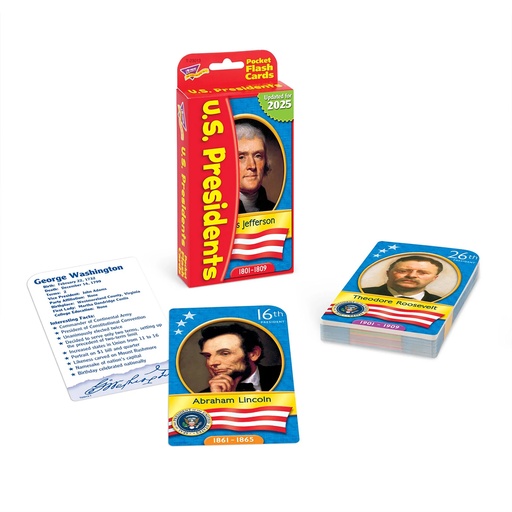 [23013 T] U.S. Presidents Pocket Flash Cards