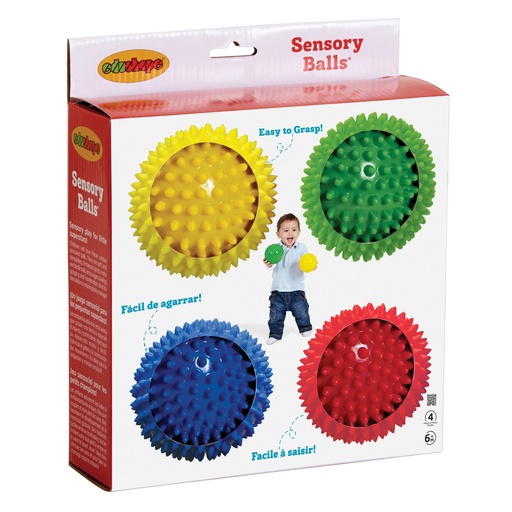 [705174 EDS] 4" Sensory Opaque Balls Pack of 4