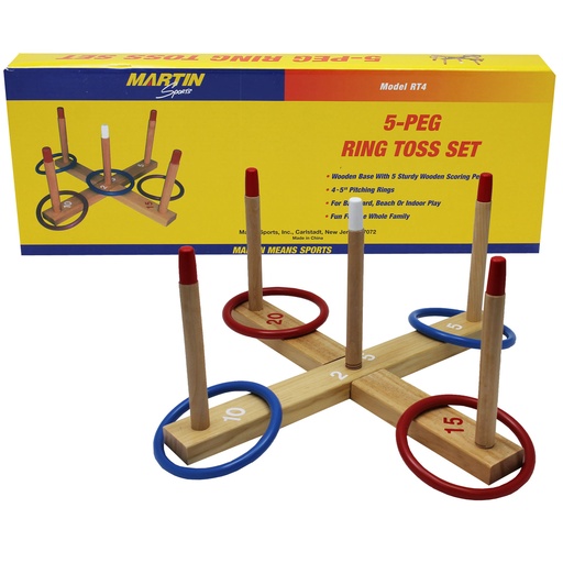 [RT4 MAS] 5-Peg Ring Toss Set