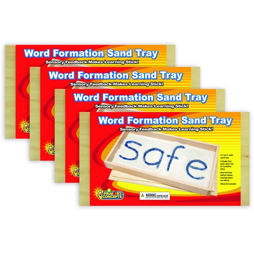 [3004 TCR] Word Formation Sand Trays Pack of 4