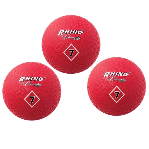 [PG7RD-3 CHS] Red 7" Playground Balls Pack of 3