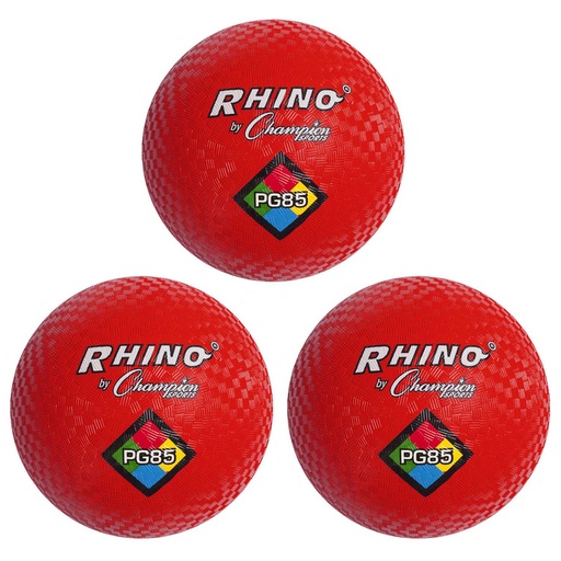 [PG85RD-3 CHS] Red 8 1/2" Playground Balls Pack of 3