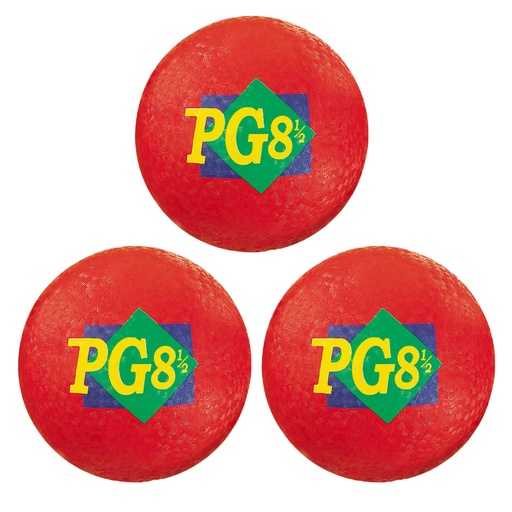 [PG812R-3 MAS] Red 8.5-Inch Playground Balls Pack of 3