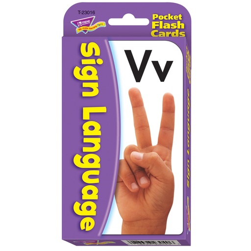 [23016 T] Sign Language Pocket Flash Cards