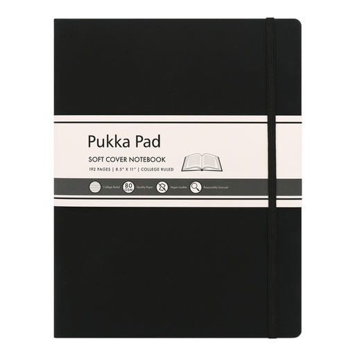 [9942SIG PUK] Black Pukka Soft Cover Lettersize College Ruled