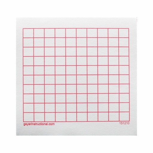 [151210 GYR] 10 x 10 Grid Graphing 3M Post-it® Notes 4 Pads