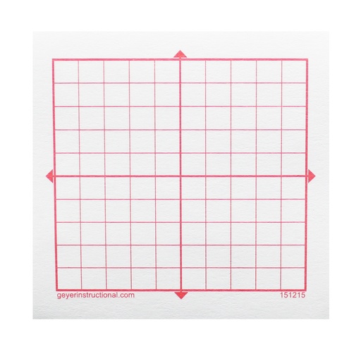 [151215 GYR] XY Axis 10 x 10 Square Grid Graphing 3M Post-it® Notes 4 Pads