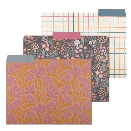 [24001 CL] Signature Series™ Assorted Designs File Folders Pack of 6