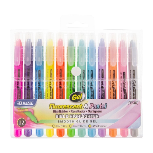 [2348 BAZ] Gel Highlighter Pack of 12