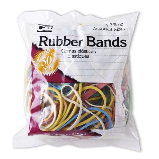 [56385 CLI] Assorted Rubber Bands 1 3/8 oz. bag