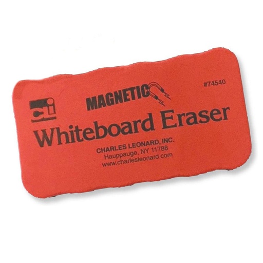 [74540 CLI] Red/Black Magnetic Whiteboard Erasers 12 Pack