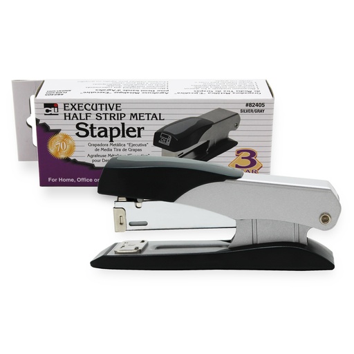 [82405 CLI] Gray Half Strip Executive Metal Stapler