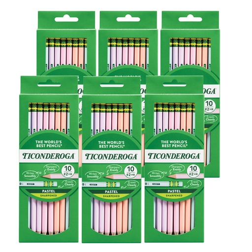 [13710-6 DIX] Assorted Pastel #2 Pencils 60ct