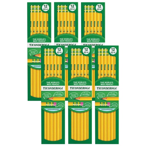 [138826 DIX] Unsharpened No. 2 Pencils 72ct