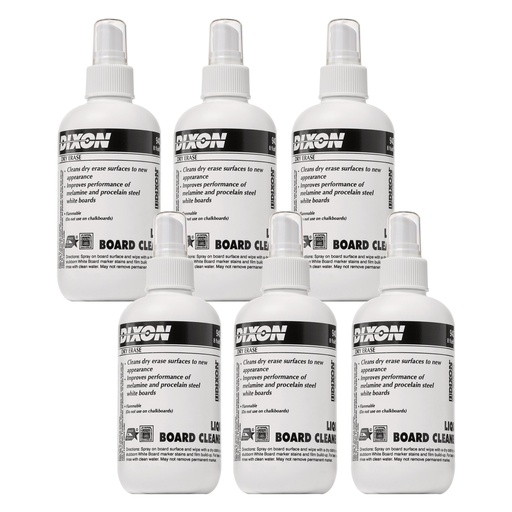 [94008-6 DIX] 8 oz. Dry Erase Board Spray Cleaner Pack of 6