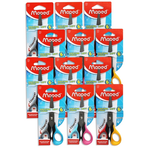 [693500-12 MAP] Lefty 5" Sensoft Scissors with Flexible Handles Pack of 12