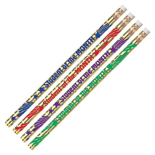 [2284D MSG] Student of the Month Motivational Pencil Pack of 12