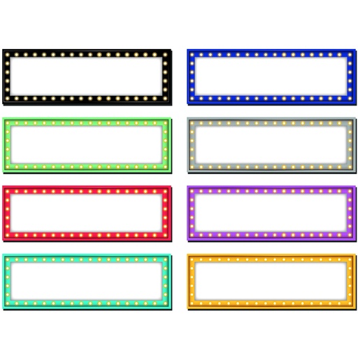 [77284 TCR] Marquee Labels Magnetic Accents