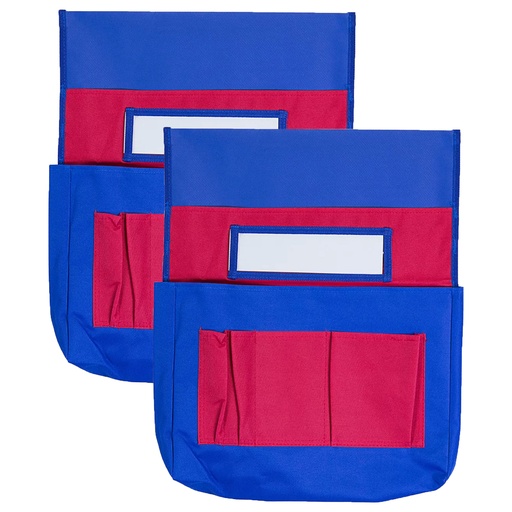 [1580352 CD] Blue/Red Chairback Buddy™ Pocket Charts Pack of 2